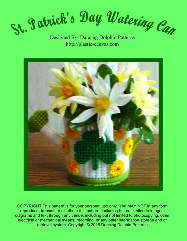 214 - St. Patrick's Day Watering Can