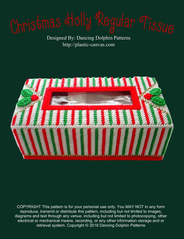 373 - Christmas Holly Regular Tissue