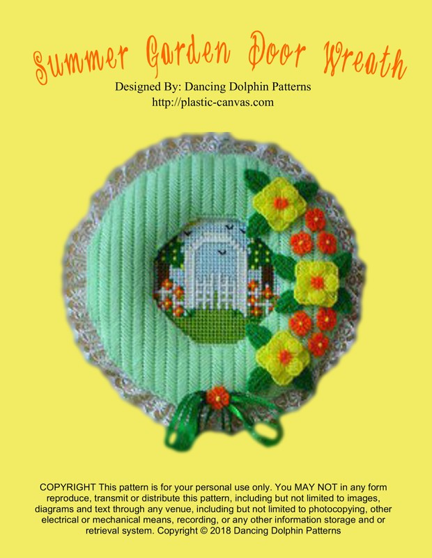 101 - Summer Garden Door Wreath