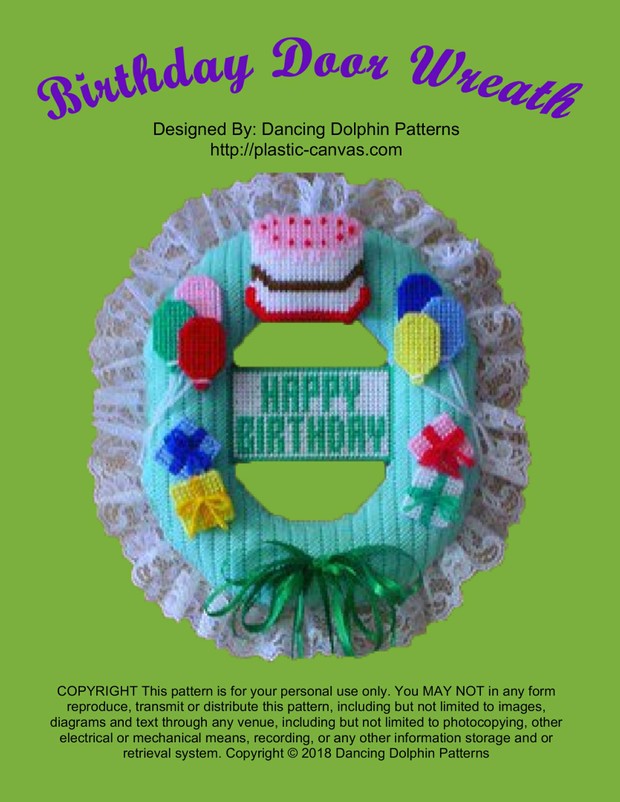 059 - Birthday Door Wreath