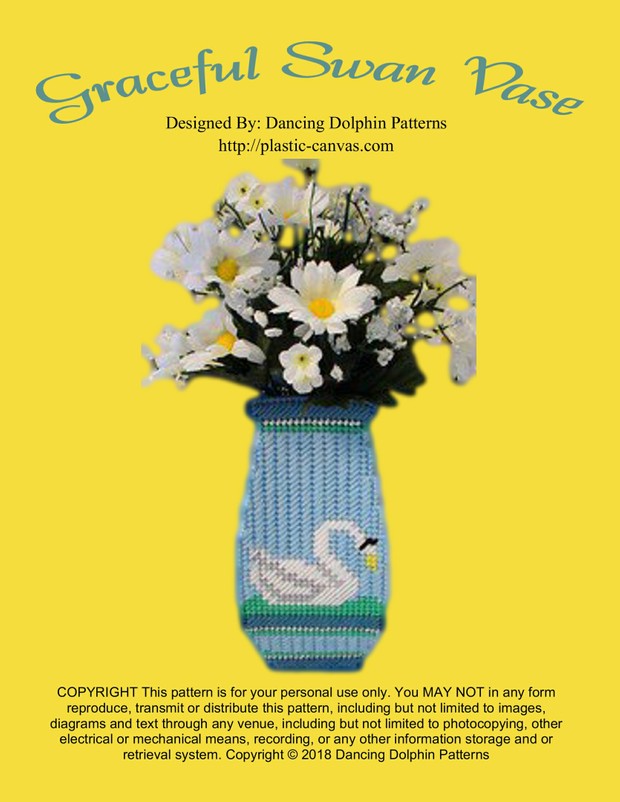 349 - Graceful Swan Vase