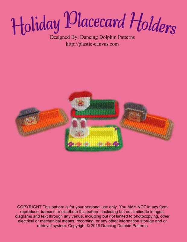 224 - Holiday Placecard Holders