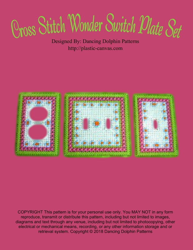 216 - Cross Stitch Wonder Switch Plate Set