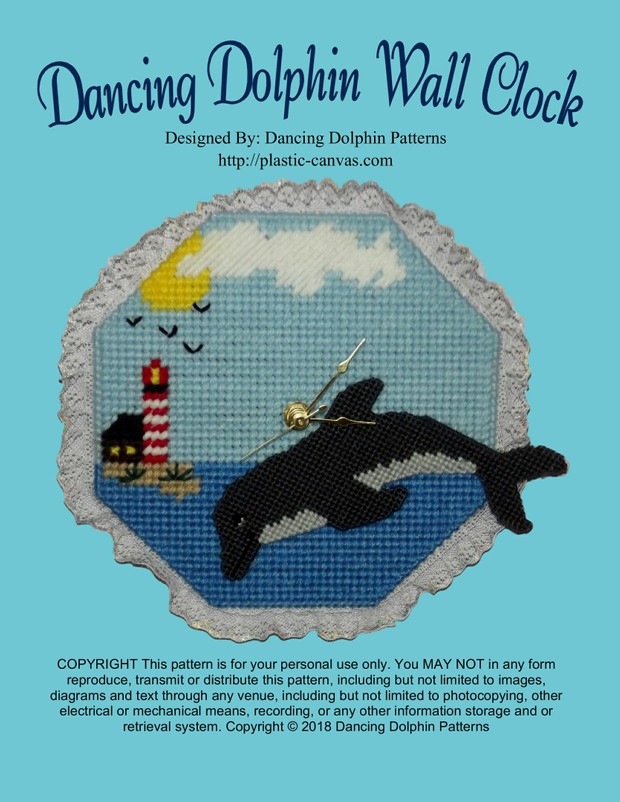 103 - Dancing Dolphin Wall Clock