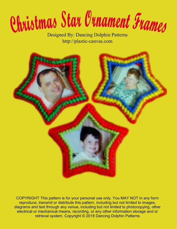 188 - Christmas Star Ornament Frames