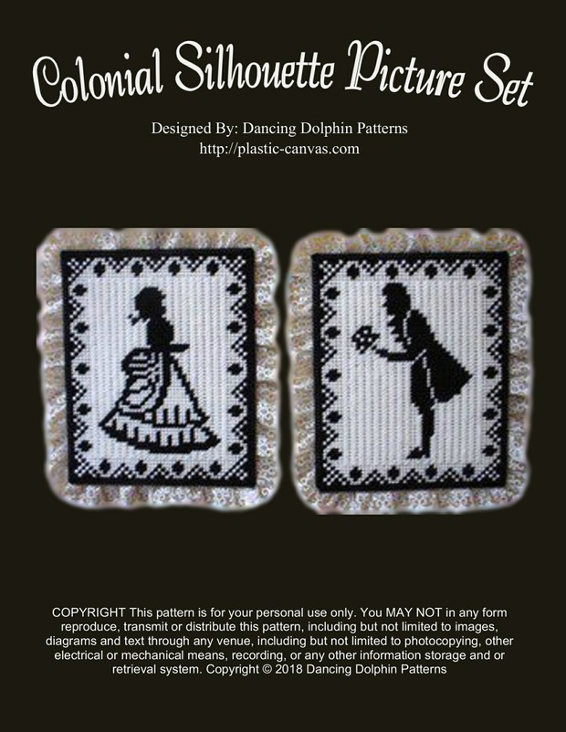 263 - Colonial Silhouette Picture Set