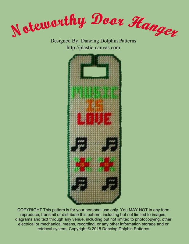 487 - Noteworthy Door Hanger