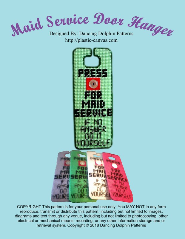 336 - Maid Service Door Hanger