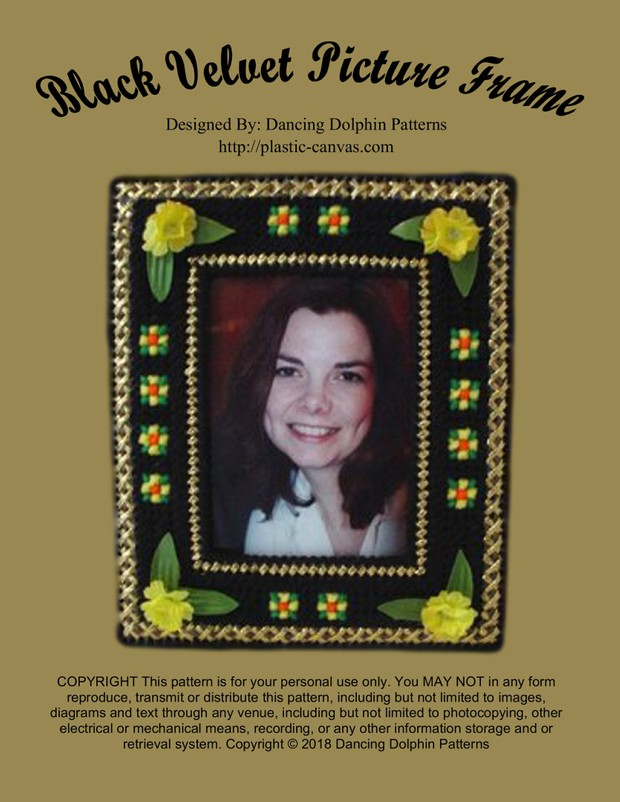 454 - Black Velvet Picture Frame