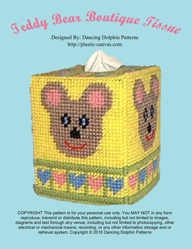 269 - Teddy Bear Boutique Tissue