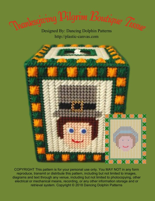 466 - Thanksgiving Pilgrim Boutique Tissue
