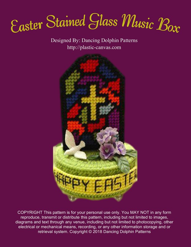038 - Easter Stained Glass Music Box
