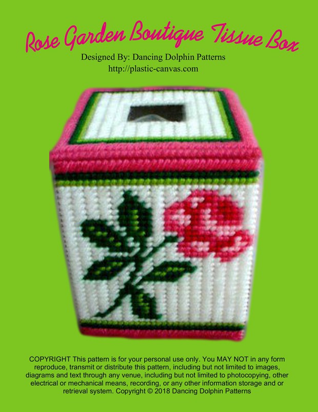 107 - Rose Garden Boutique Tissue Box