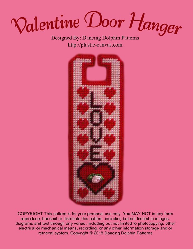 176 - Valentine Door Hanger