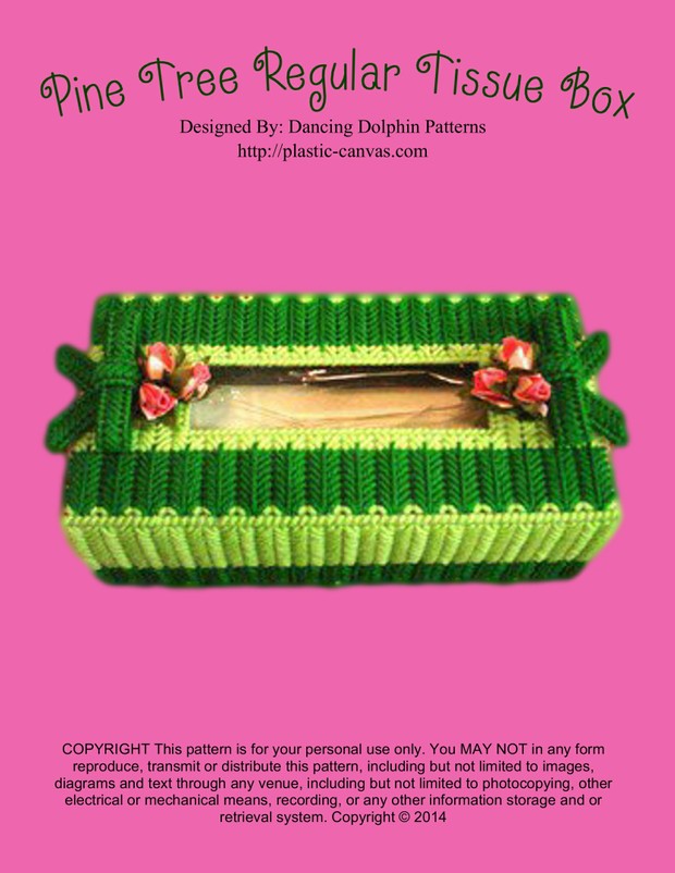 067 - Pine Tree Regular Tissue Box