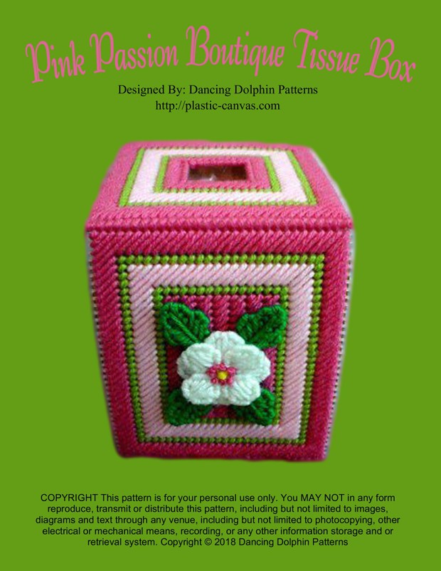 229 - Pink Passion Boutique Tissue Box