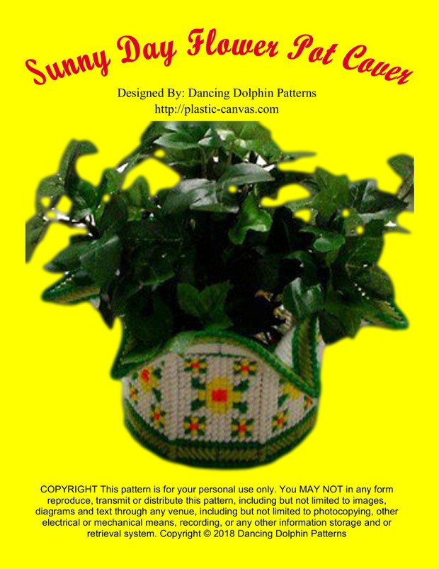 351 - Sunny Day Flower Pot Cover
