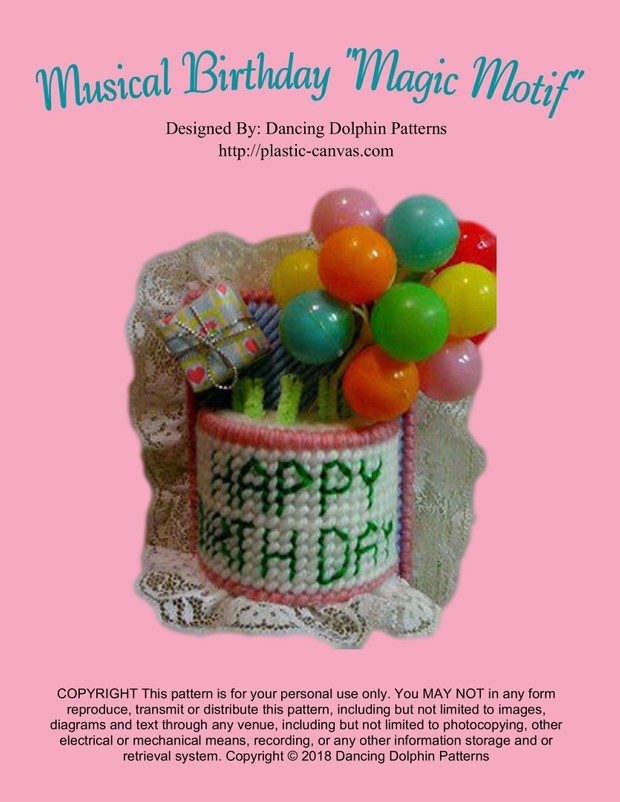 321 - Musical Birthday Magic Motif
