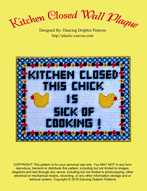 235 - Kitchen Closed Wall Plaque
