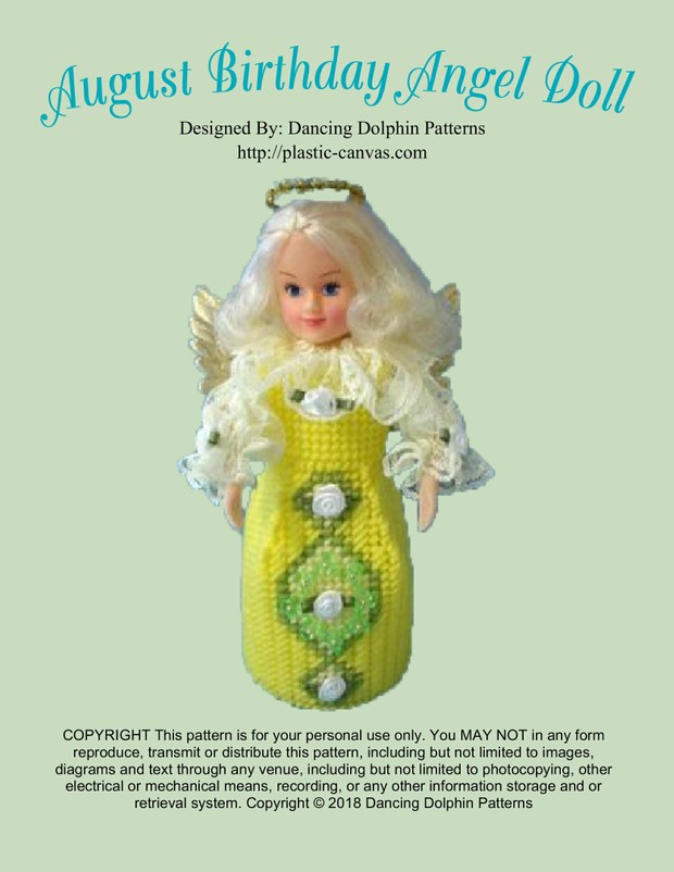 447 - August Birthday Angel Doll