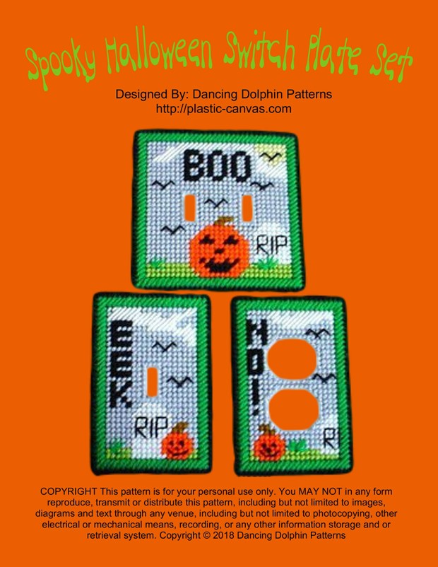 147 - Spooky Halloween Switch Plate Set