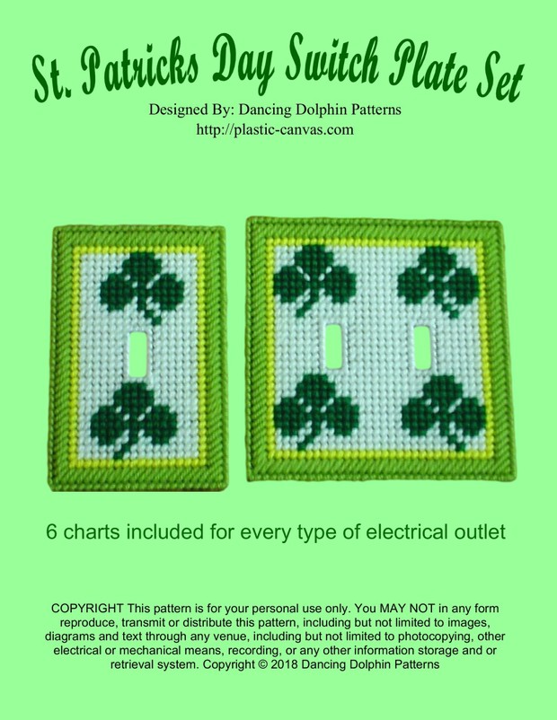 296 - St. Patricks Day Switch Plate Set
