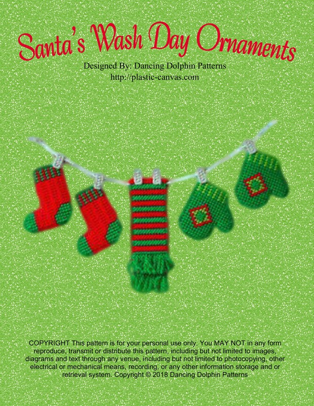 159 - Santa's Wash Day Ornaments