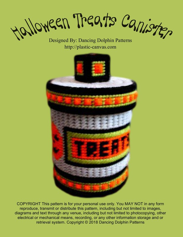 334 - Halloween Treats Canister