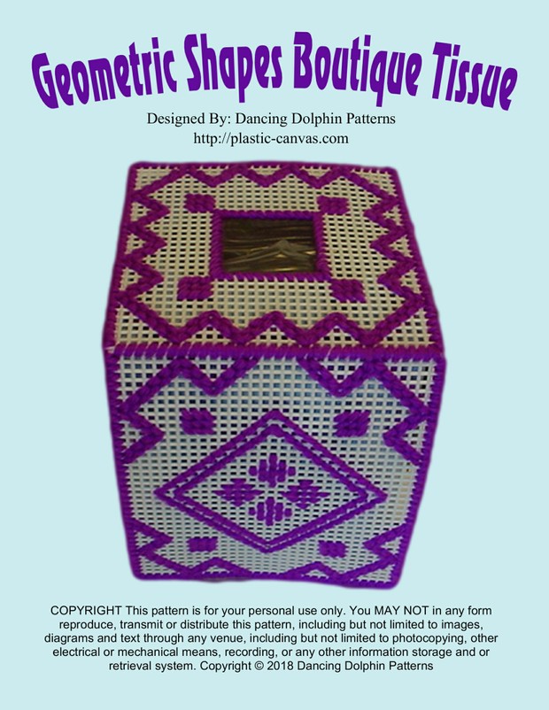 492 - Geometric Boutique Tissue Cover