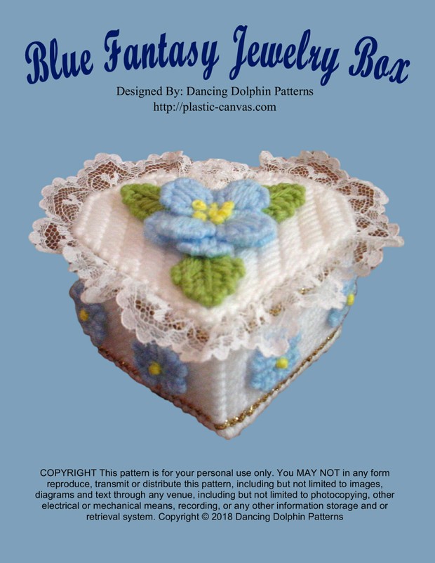 326 - Blue Fantasy Jewelry Box