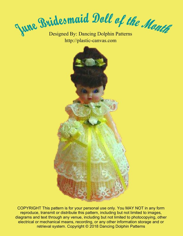 127 - June Bridesmaid Doll of the Month