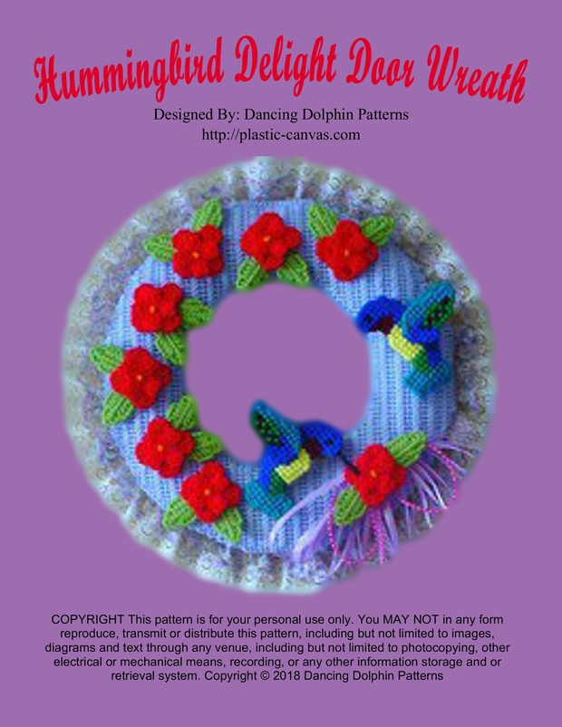 081 - Hummingbird Delight Door Wreath