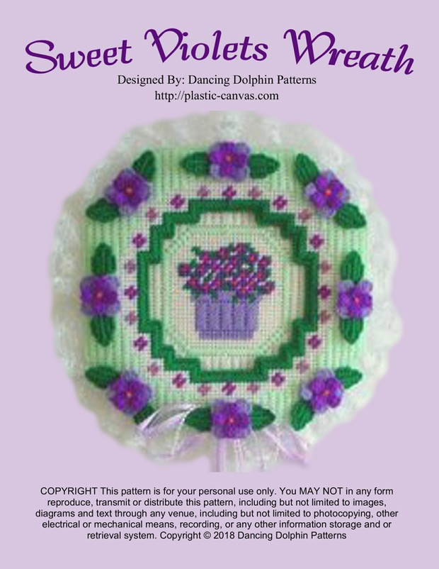 392 - Sweet Violets Wreath