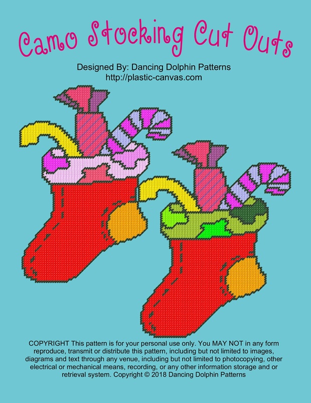 611 - Camo Stocking Cut Outs