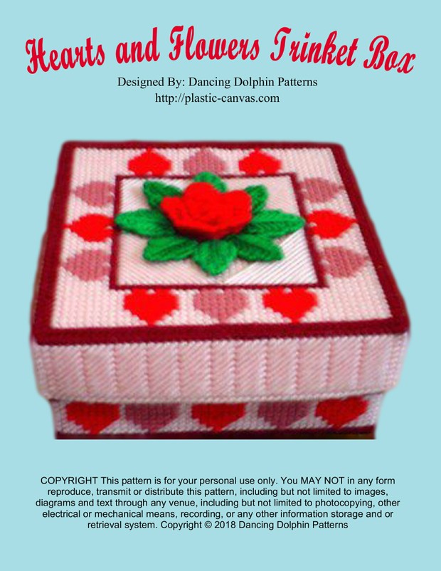 026 - Hearts and Flowers Trinket Box