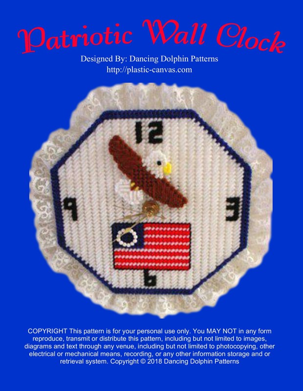111 - Patriotic Wall Clock