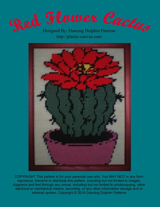 518 - Red Flower Cactus