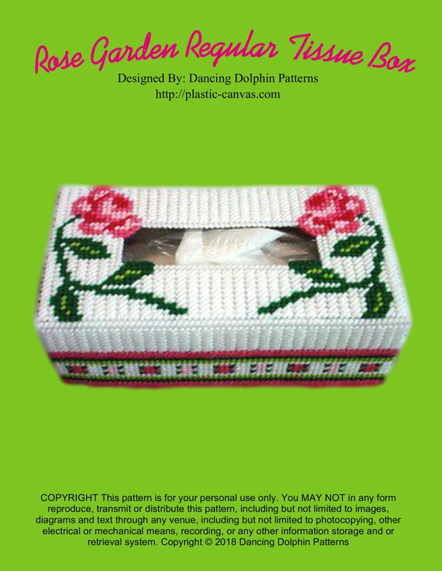 108 - Rose Garden Regular Tissue Box