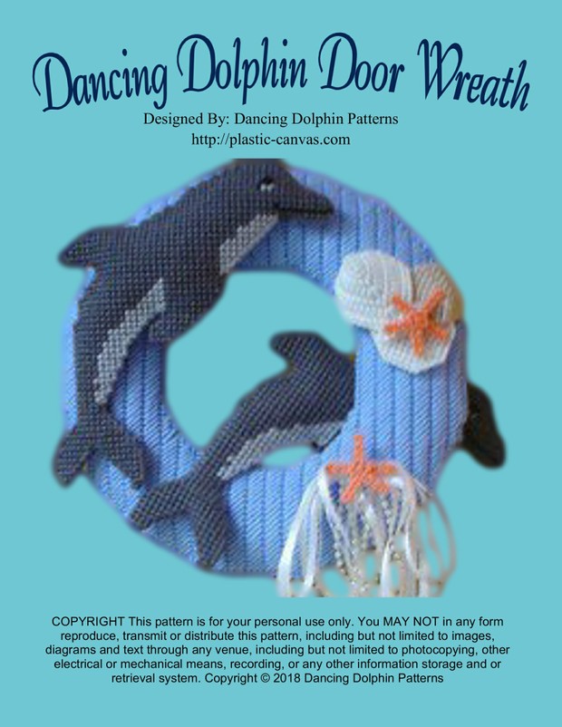 002 - Dancing Dolphin Door Wreath