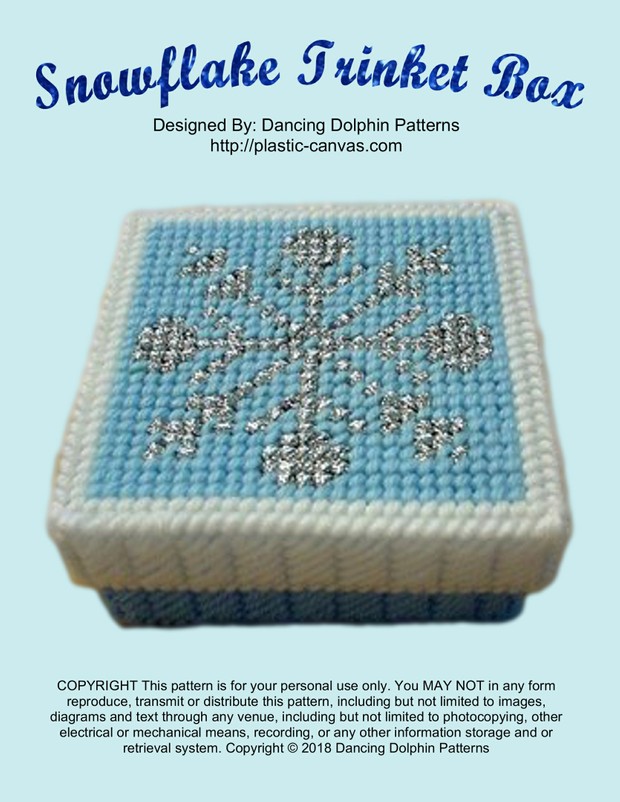 469 - Snowflake Trinket Box