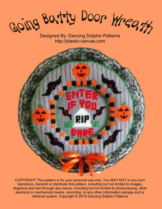 383 - Going Batty Door Wreath