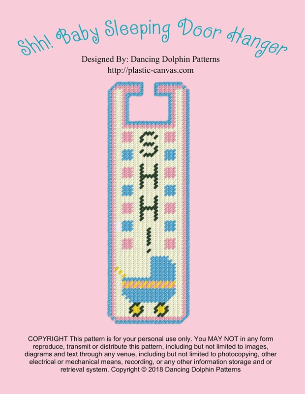208 - Shh! Baby Sleeping Door Hanger