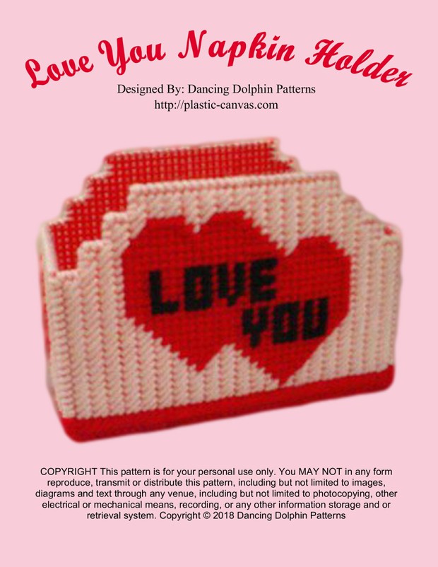 343 - Love You Napkin Holder