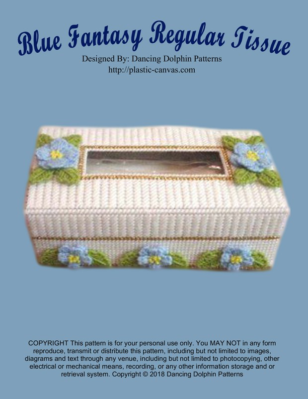137 - Blue Fantasy Regular Tissue