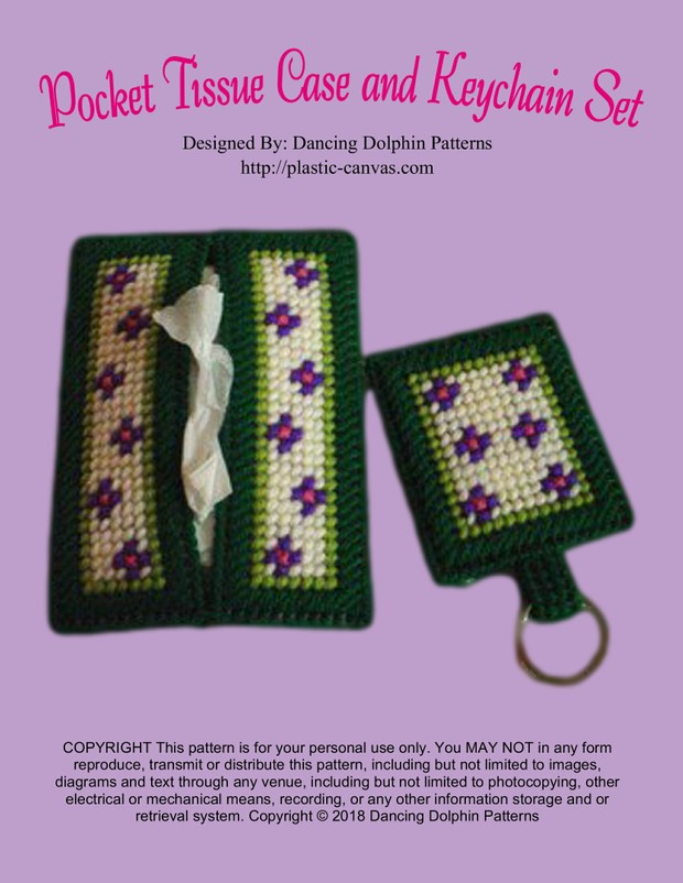 304 - Pocket Tissue Case and Keychain Set