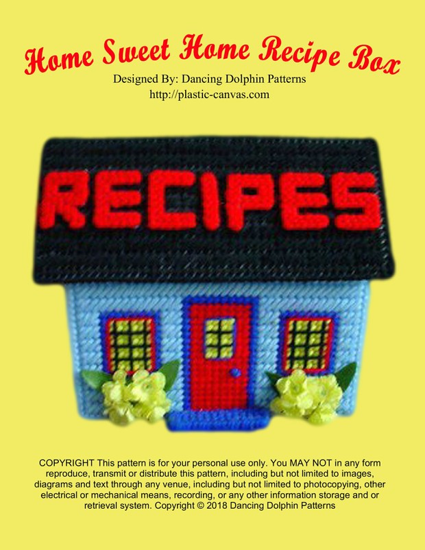 050 - Home Sweet Home Recipe Box
