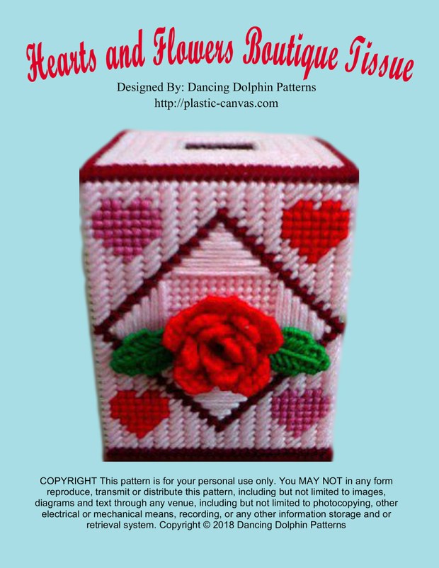 062 - Hearts and Flowers Boutique Tissue