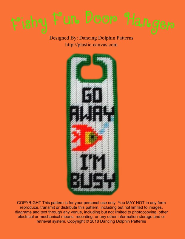 357 - Fishy Fun Door Hanger