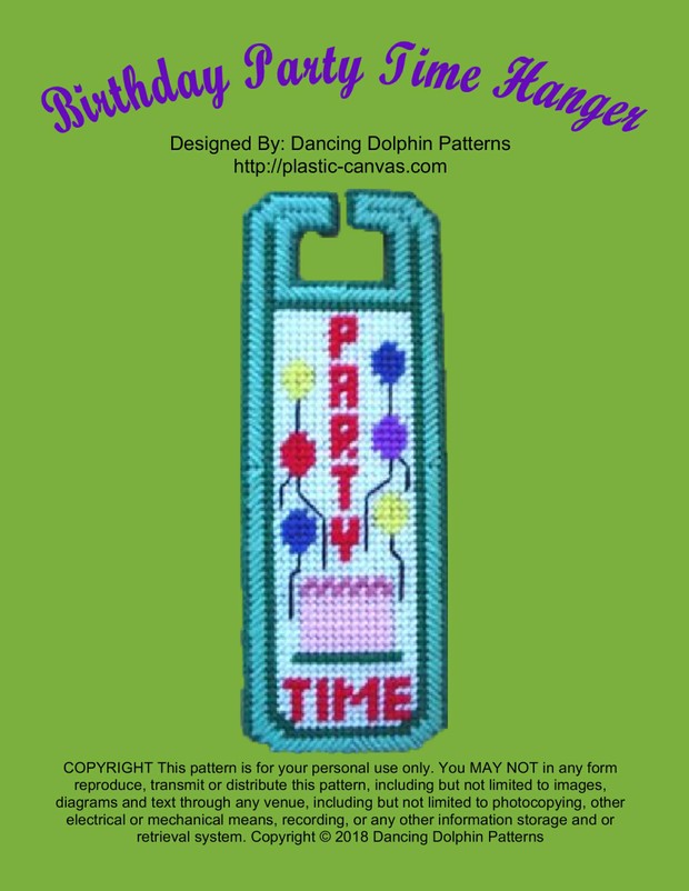 449 - Birthday Party Time Hanger