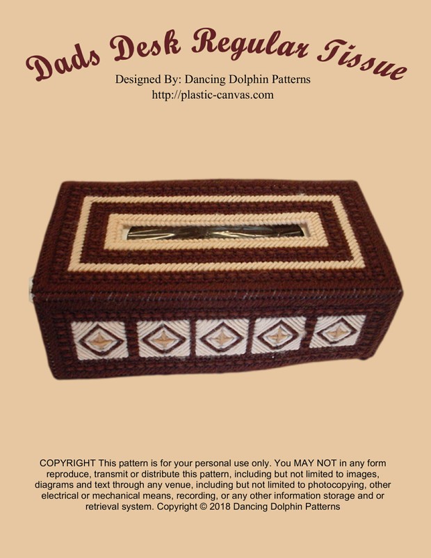 483 - Dads Desk Tissue Box